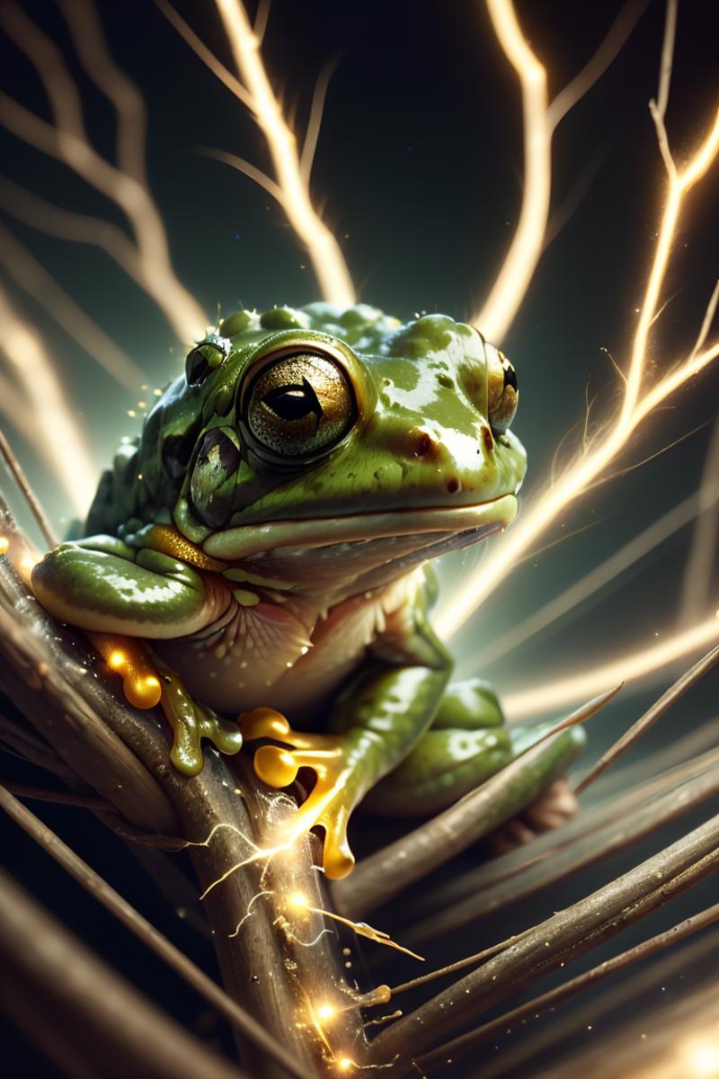 399606-3962584654-(45 degree angle closeup macro photo shot_1.5), a beautiful frog, glowing lights, beautiful magical sparkles, vibrant whimsical.png